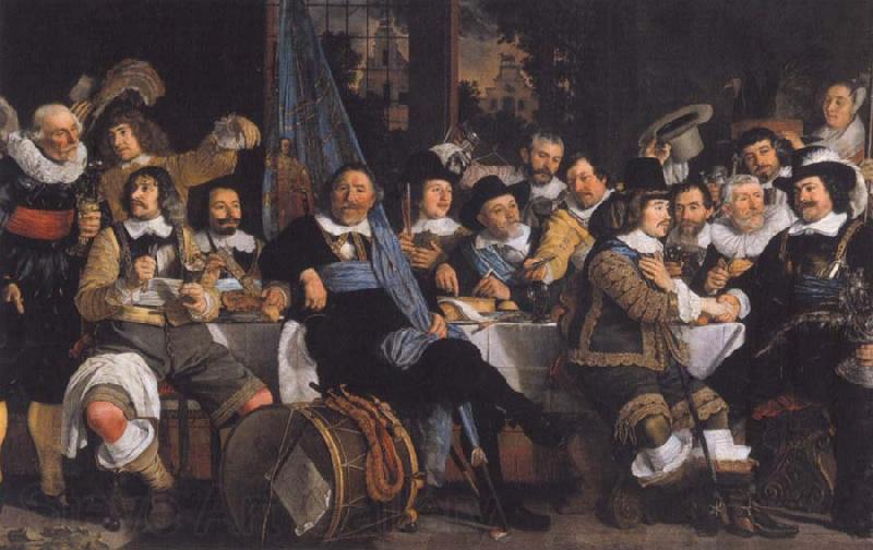 Bartholomeus van der Helst Celebration zun peace of Munster in the general quarters of the St. Jorisdoele Spain oil painting art